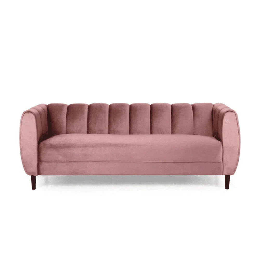 Bobran Elegant Mid-Century Sofa In Suede