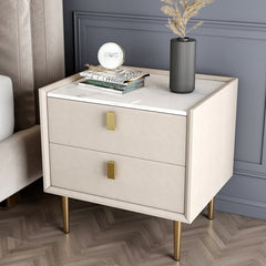 Vivo bed side table with golden leg