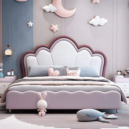 Seashell Delight Kids Bed - Unique Shell-Inspired Design for Boys & Girls, Sturdy Wood, Cozy & Imaginative Sleep