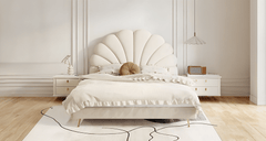 Vogue Gelso Customizable Upholstered Bed - Contemporary Elegance with/without Storage Functionality