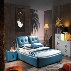 Zenith Luxury Upholstered Bed in Leatherette