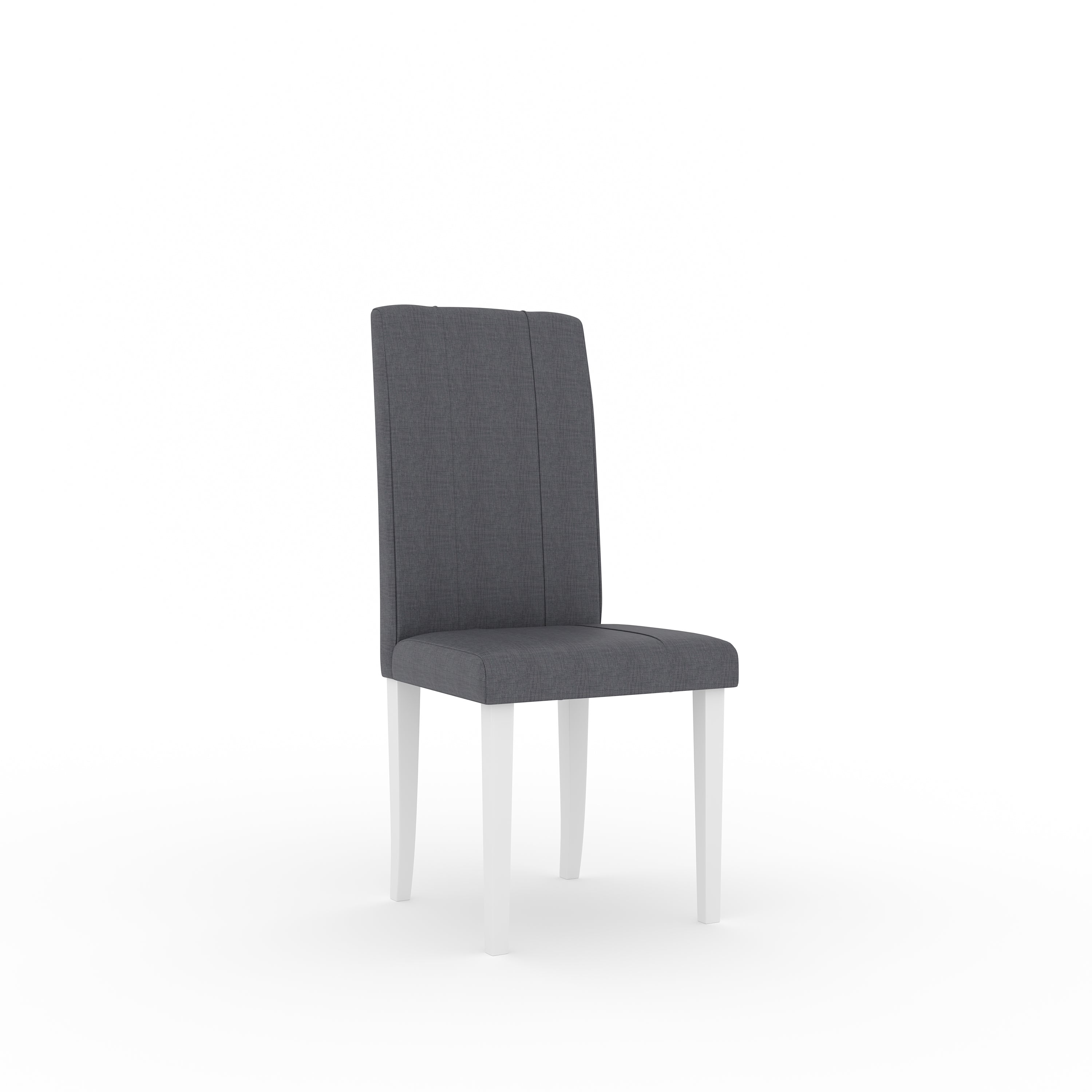ELITE Elderberry Solid Rubber Wood 6-Seater Dining Table | 6-Fully Cushioned Fabric Dining Chairs in White Finish