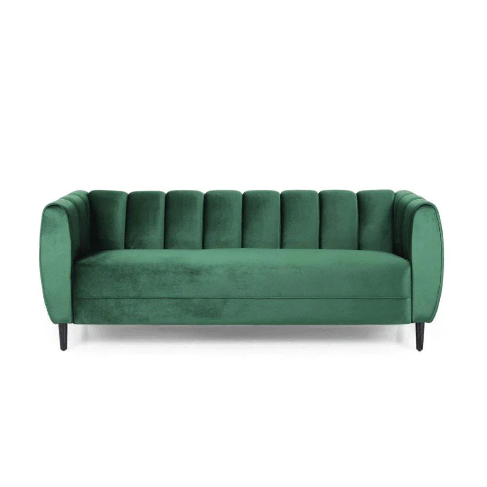 Bobran Elegant Mid-Century Sofa In Suede