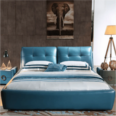 Zenith Luxury Upholstered Bed in Leatherette
