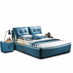 Zenith Luxury Upholstered Bed in Leatherette