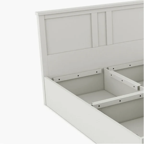 Sol PU Polish Bed In White Color