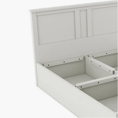 Sol PU Polish Bed In White Color