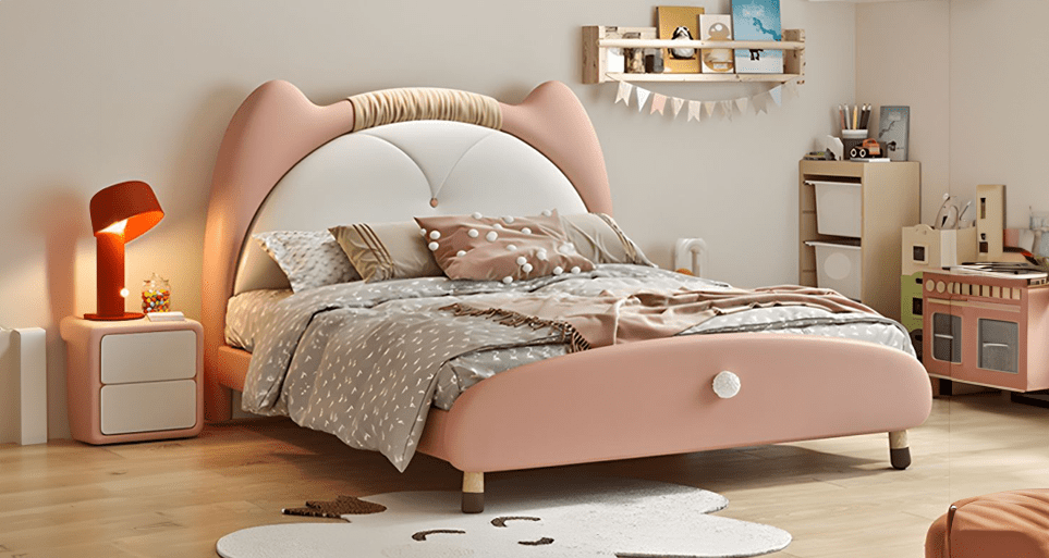 Elegance Dreamy Kids Bed - Classic Design for Boys & Girls, Durable Wooden Frame, Perfect for Small Spaces, Exclusive