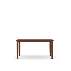 FINE Mulberry Rubber Wood 4-seater Dining Table in walnut color