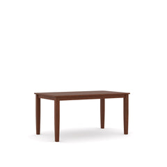 PREMIUM Mulberry Solid Wood 4-Seater Dining Table | 4-Cushioned Fabric Dining Chair in Walnut Finish