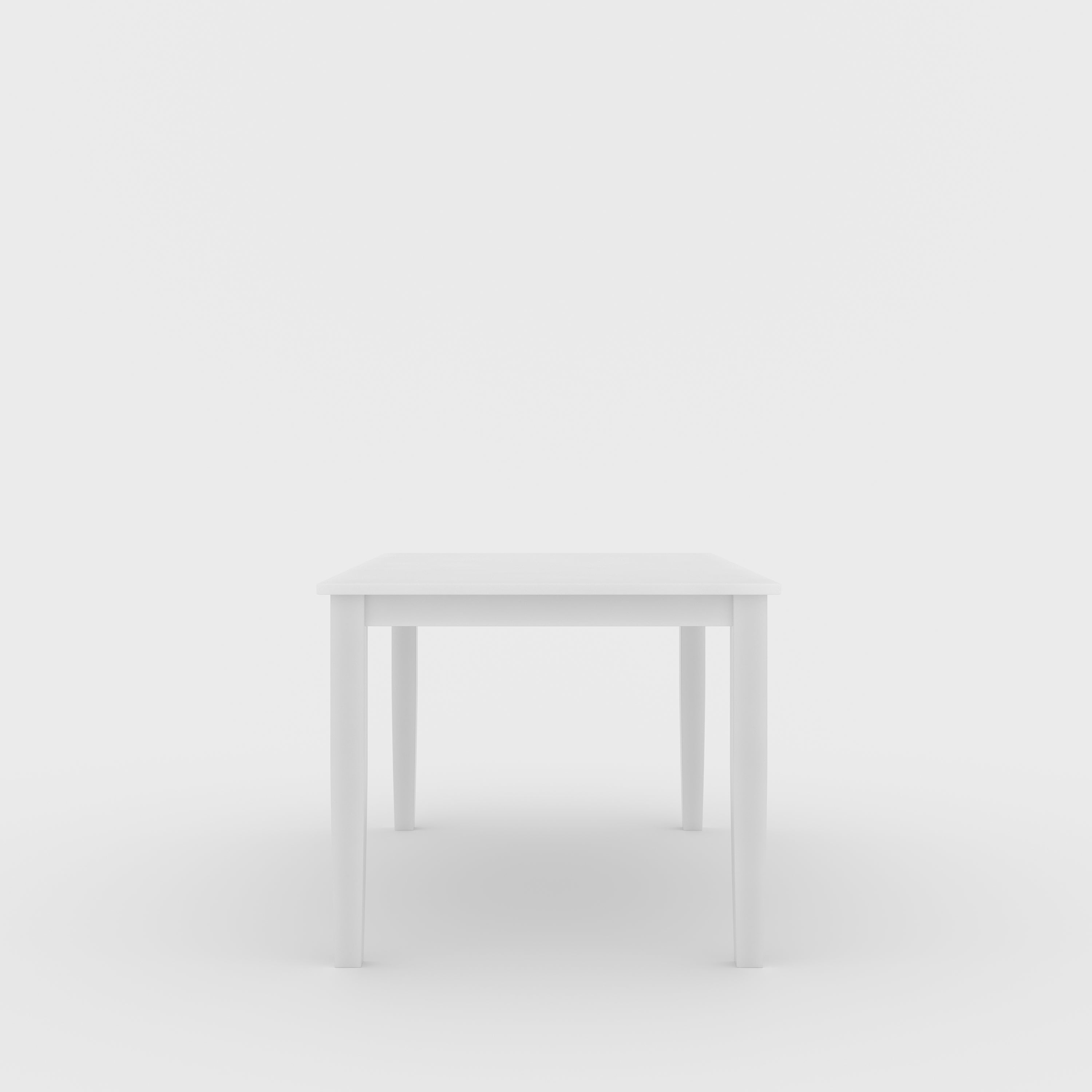 ELITE Elderberry Solid Rubber Wood 6-Seater Dining Table | 6-Fully Cushioned Fabric Dining Chairs in White Finish