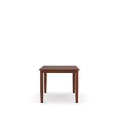 FINE Mulberry Rubber Wood 4-seater Dining Table in walnut color
