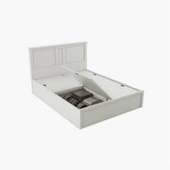 Sol PU Polish Bed In White Color