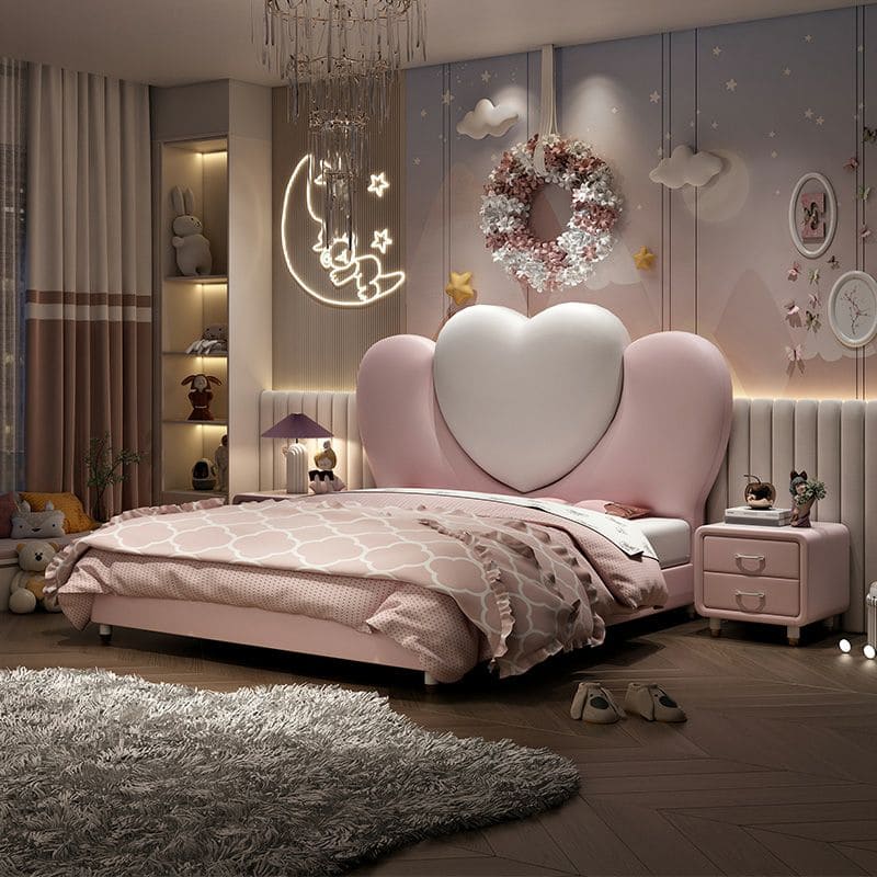 ANNA Enchanted Kids Bed - Magical Frozen Design for Girls, Sturdy Wood, Dreamy & Inspiring Sleep Space