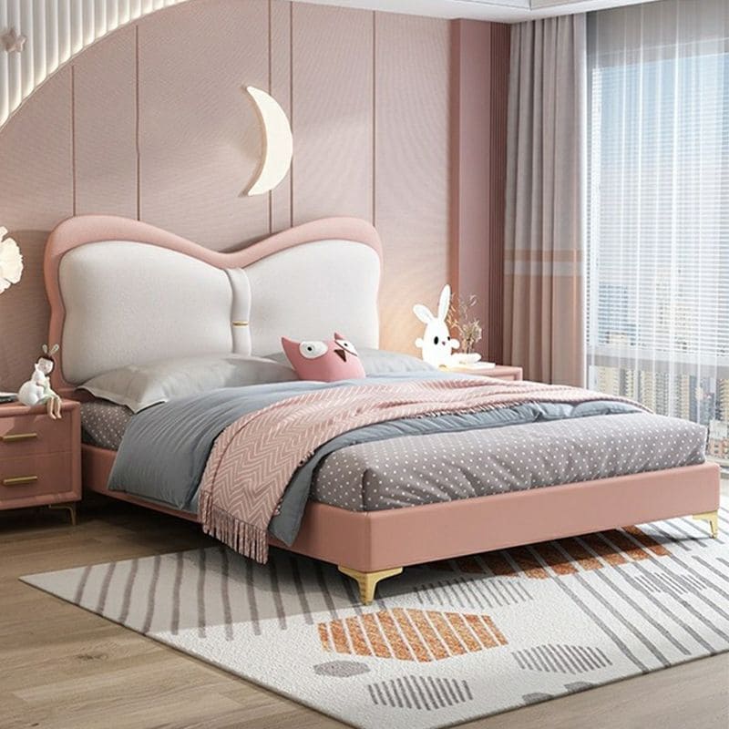 ELLA Charm Kids Bed - Elegant Design for Girls, Durable Wood, Cozy & Stylish Sleep Haven