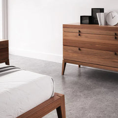 Scandinavian Classic Wooden Bed
