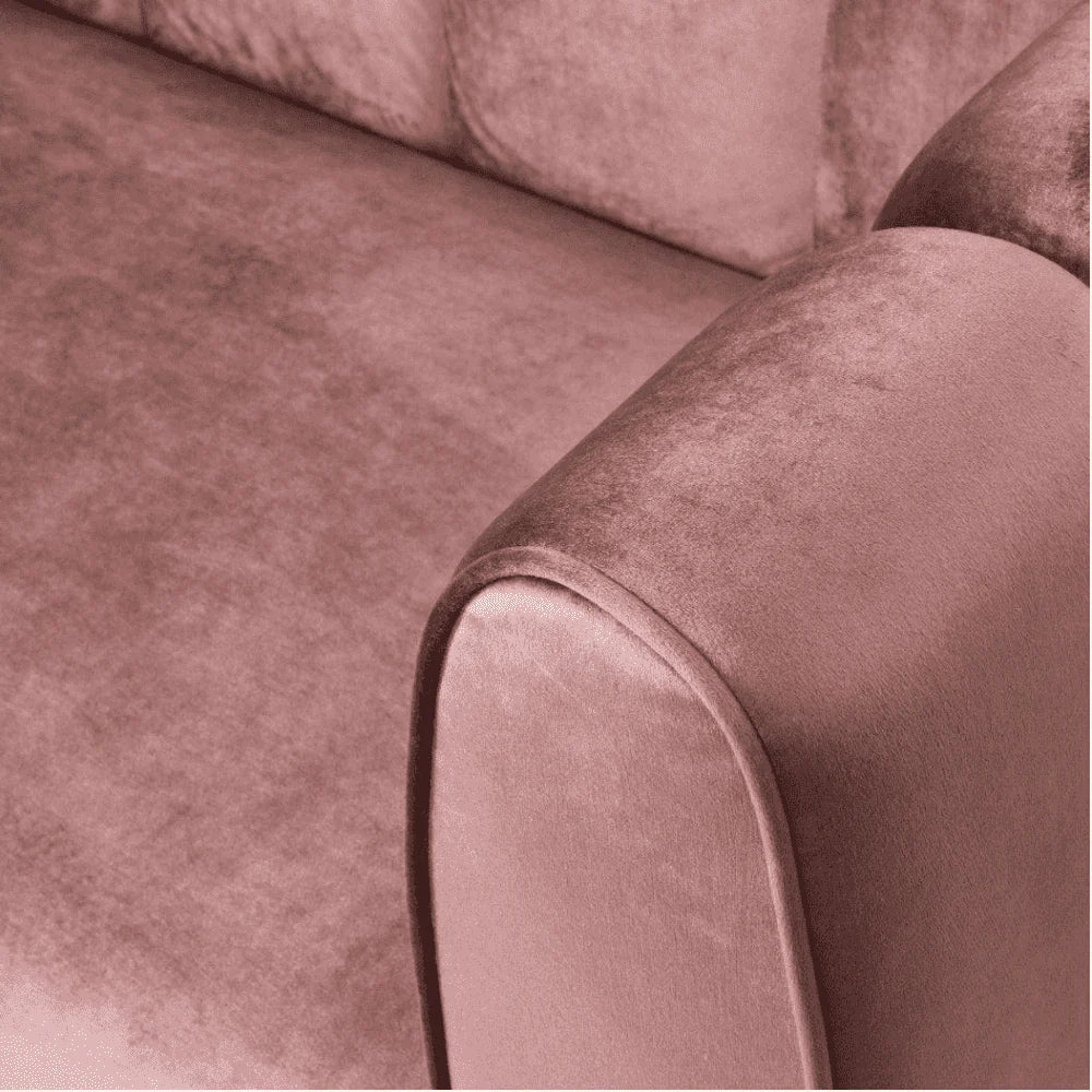 Bobran Elegant Mid-Century Sofa In Suede