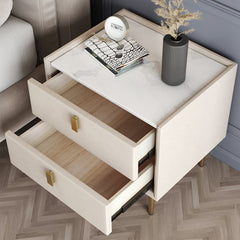 Vivo bed side table with golden leg