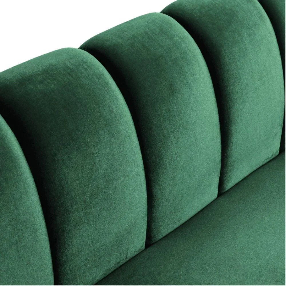 Bobran Elegant Mid-Century Sofa In Suede