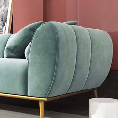 Elegance Luxury Green Velvet Upholstery Sofa