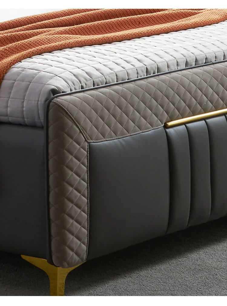 Unique Matita Customizable Upholstered Bed - Minimalist Design with Optional Storage Capabilities