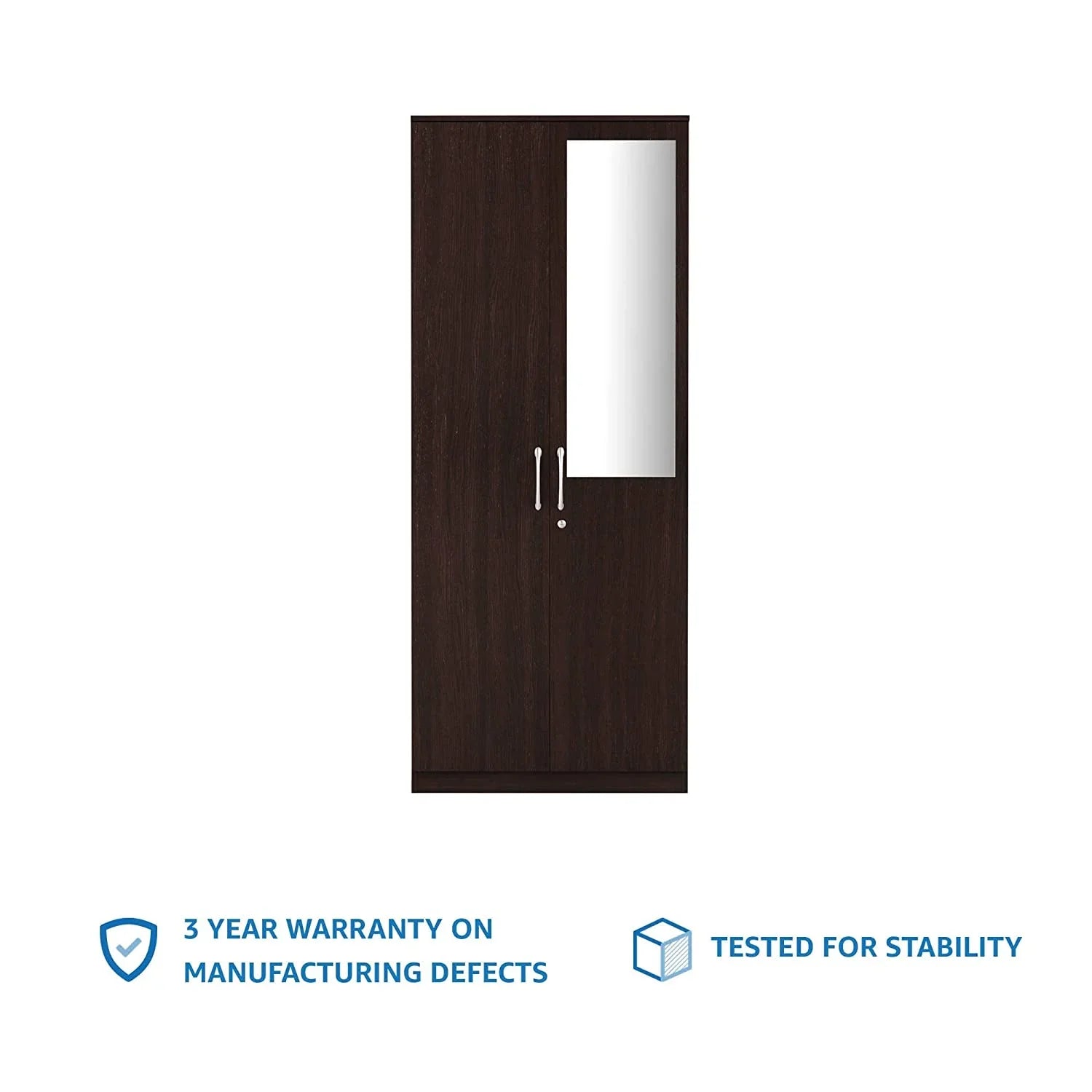 Luxury Engineered Wood Wardrobe 2 Doors