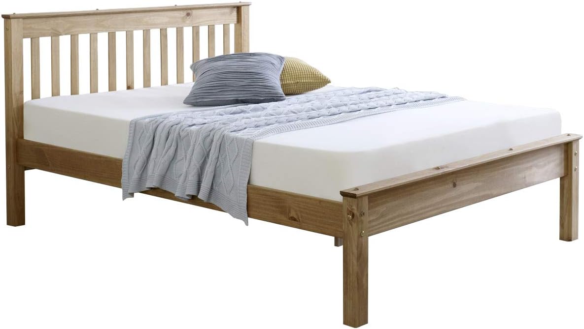 Vintage Pine Wooden Queen Max Bed