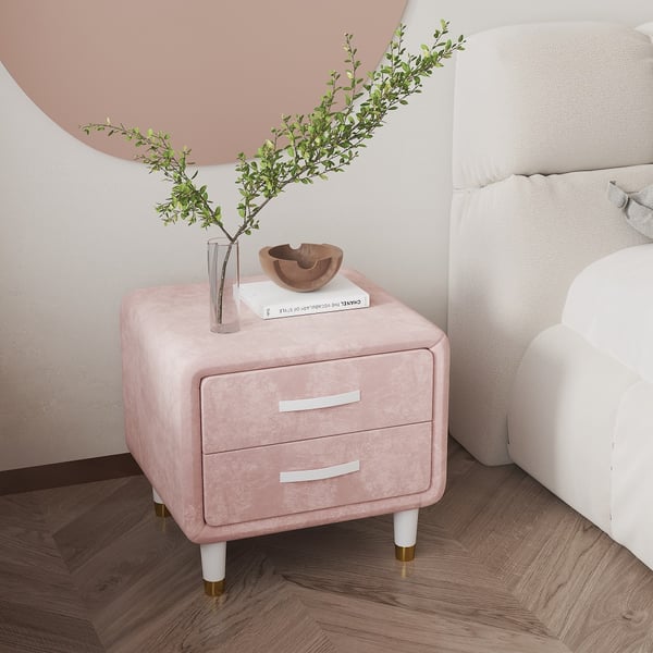 Rosy bed side table with drawer