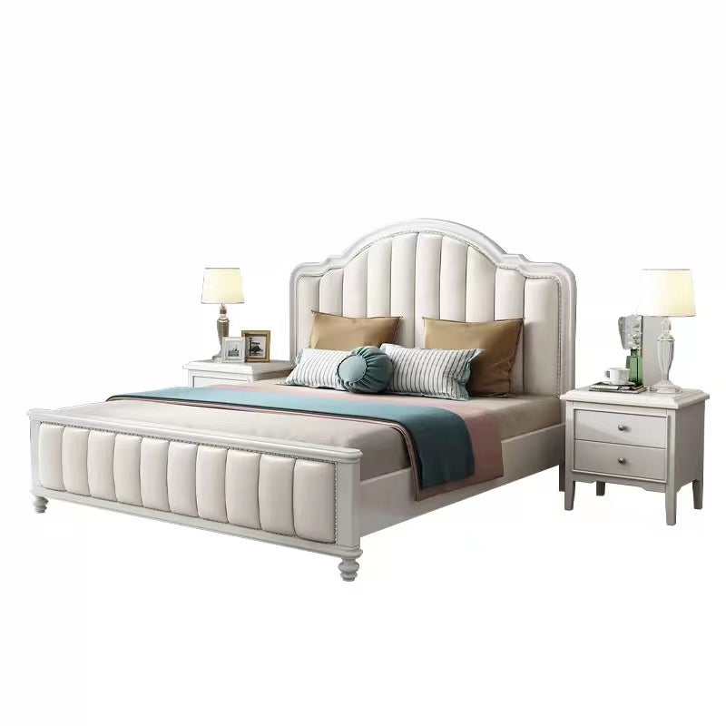 Frost Upholstery bed in white Leatherette