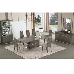 Dining Set with 6 Chairs Butterfly Leaf Dining Table