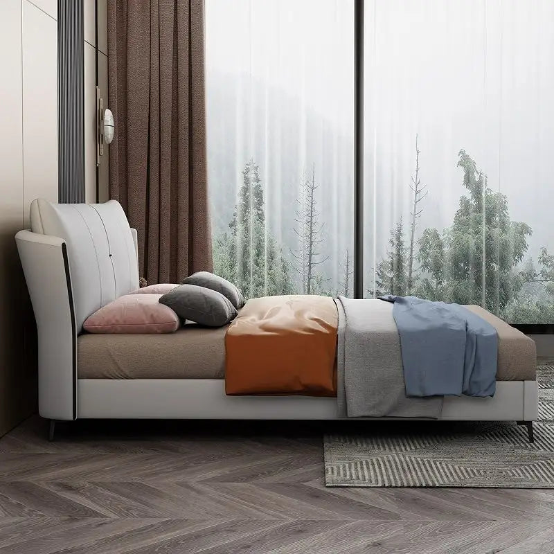 The Cozy Haven Upholstery Wing Bed