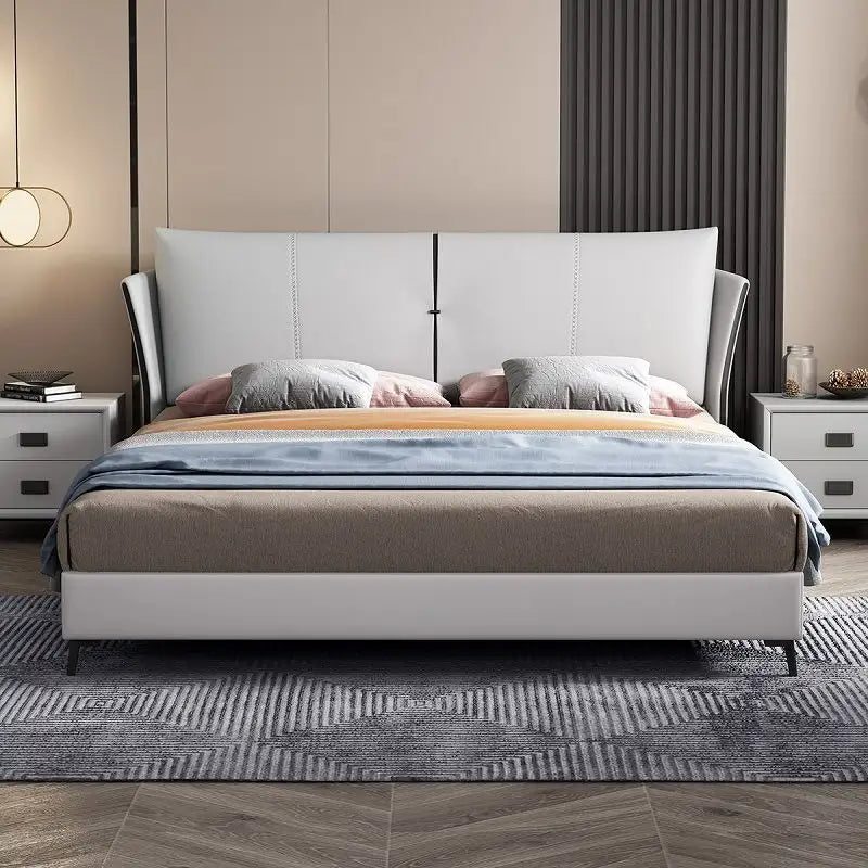 The Cozy Haven Upholstery Wing Bed