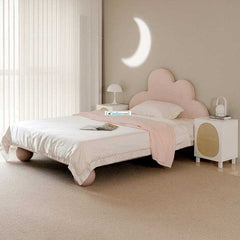 Cozy Cloudy Wooden Kids Bed