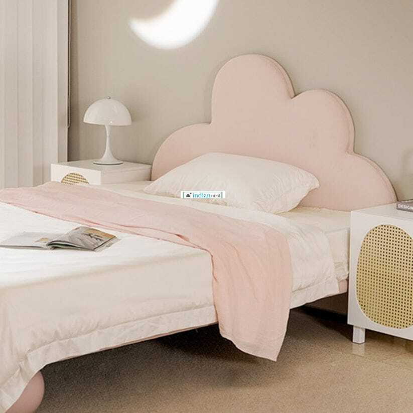 Cozy Cloudy Wooden Kids Bed