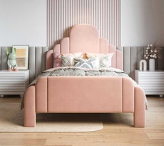 Children's Robot Bed in Suede