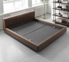 Scandinavian Elegant Brown Bed