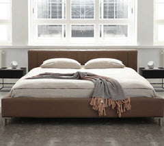 Scandinavian Elegant Brown Bed