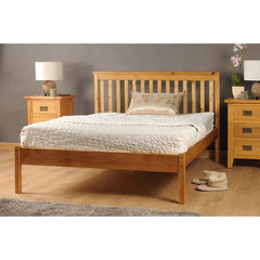 Vintage Pine Wooden Queen Max Bed