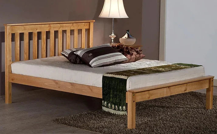 Vintage Pine Wooden Queen Max Bed