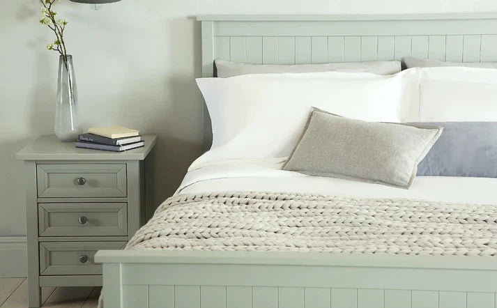 Silver Wooden Bed