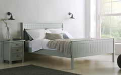Silver Wooden Bed