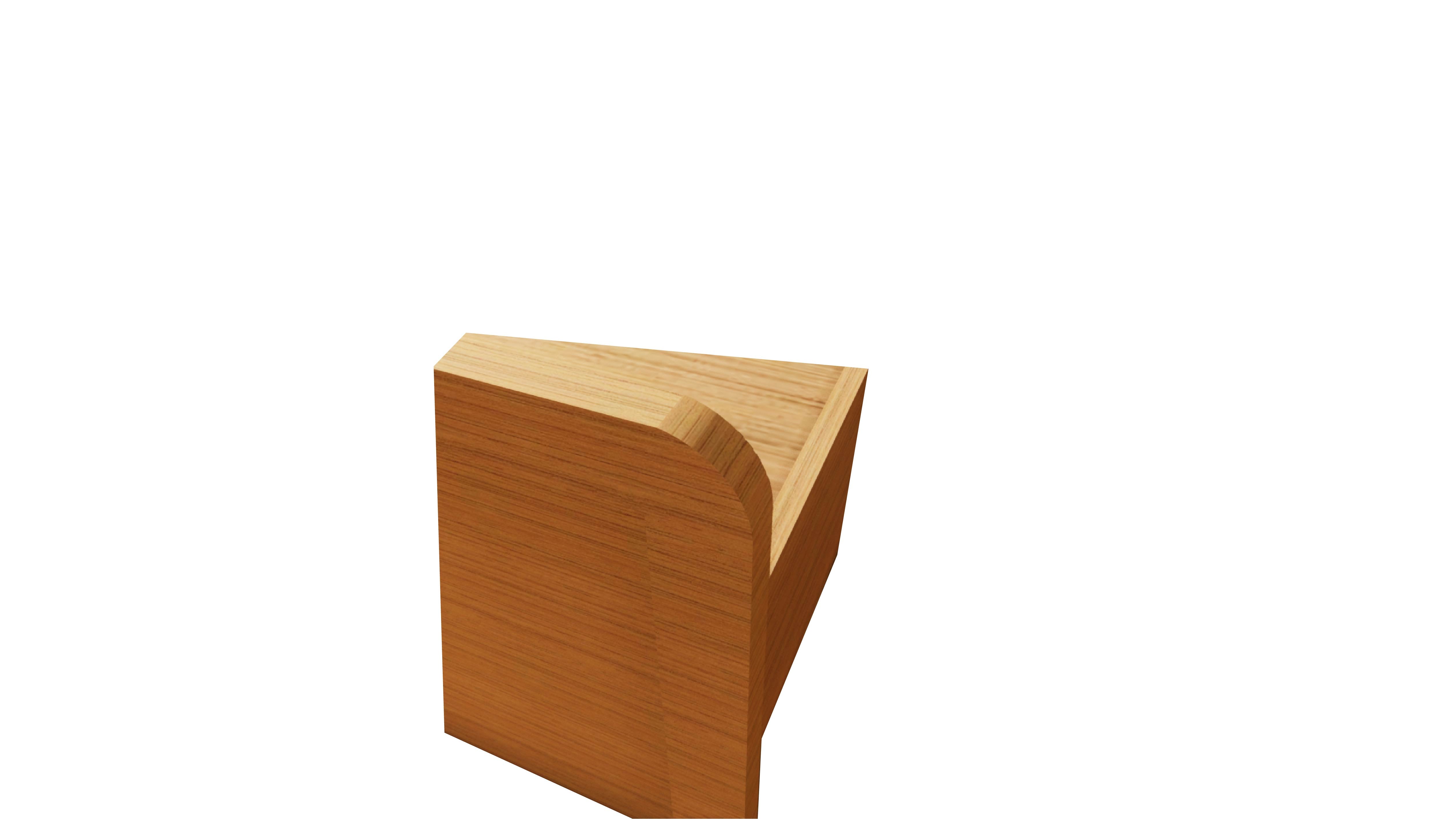 URBAN Cracus King Size Bed In Urban Teak With Frosty White Colour