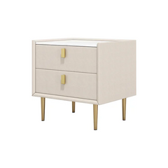 Vivo bed side table with golden leg