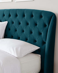Stunning Coral Green Bed with Storage