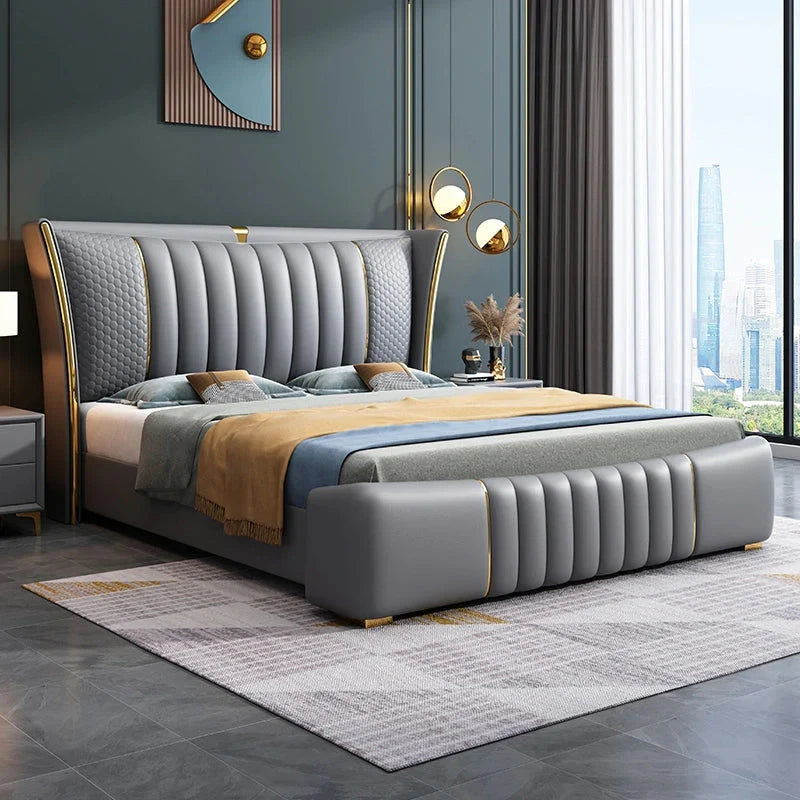 Sereno Luxury Upholstered Bed in Leatherette