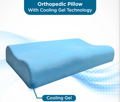 Shaped Memory Foam Pillow With Infused Gel