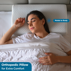 Shaped Memory Foam Pillow With Infused Gel