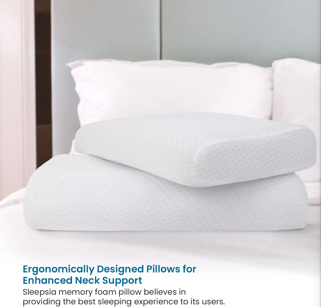 Shaped Memory Foam Pillow With Infused Gel