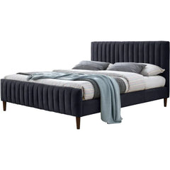 Venice Luxury Upholstered Bed Without Storage in Suede