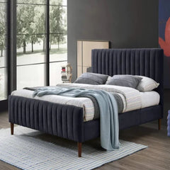 Venice Luxury Upholstered Bed Without Storage in Suede